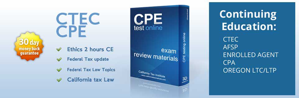 CTE/CPE Test Online, exam review materials